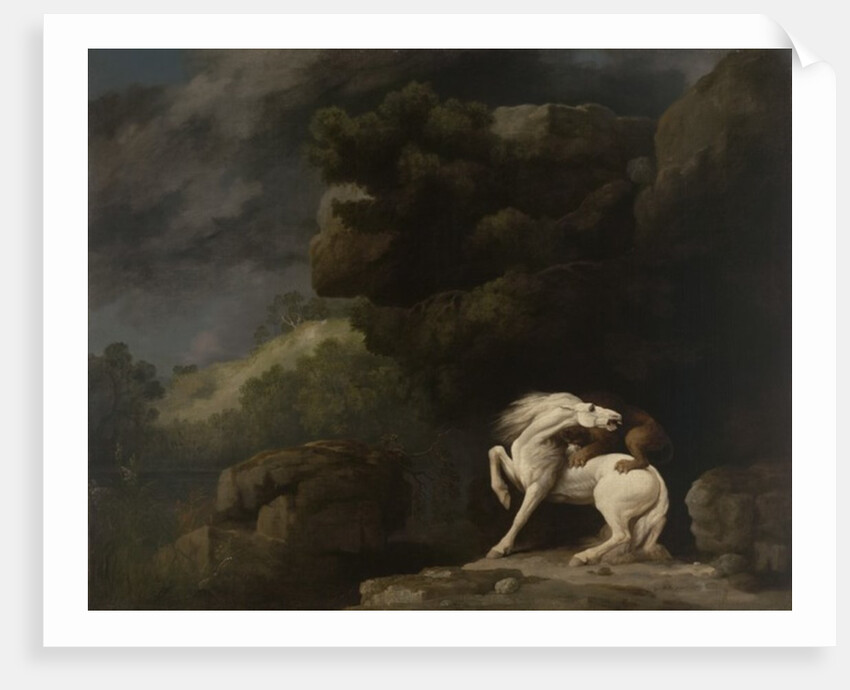 A Lion Attacking a Horse, 1770 by George Stubbs