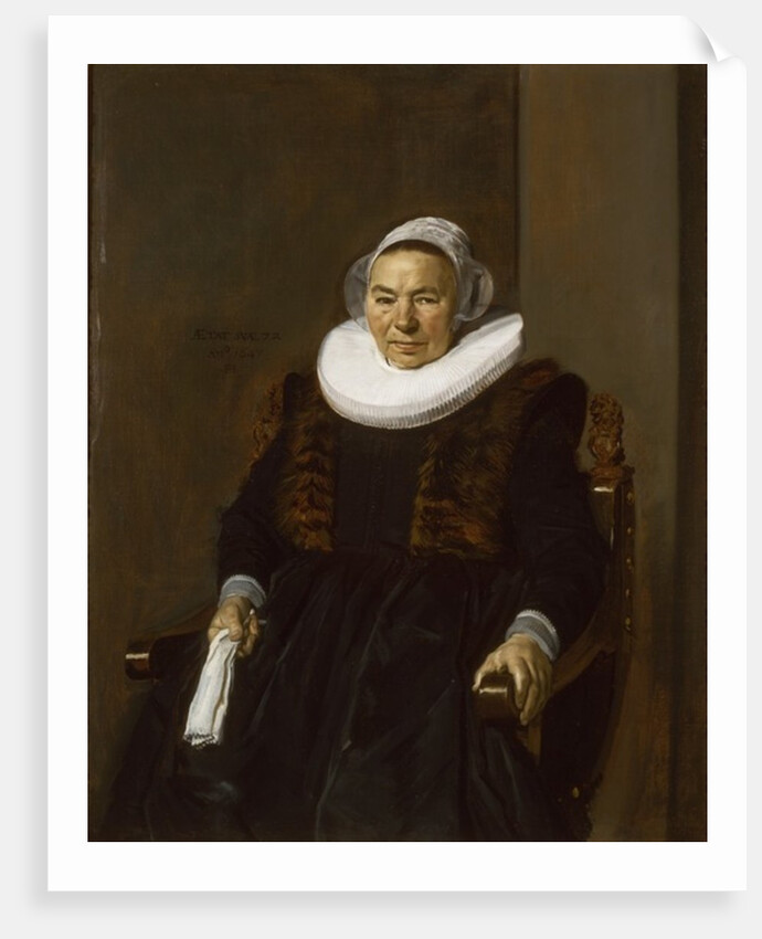 Portrait of an Elderly Woman, traditionally called Mevrouw Bodolphe, 1643 by Frans Hals
