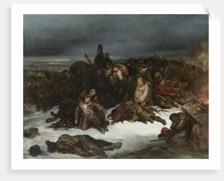 The Retreat of Napoleon’s Army from Russia in 1812, 1826 by Ary Scheffer