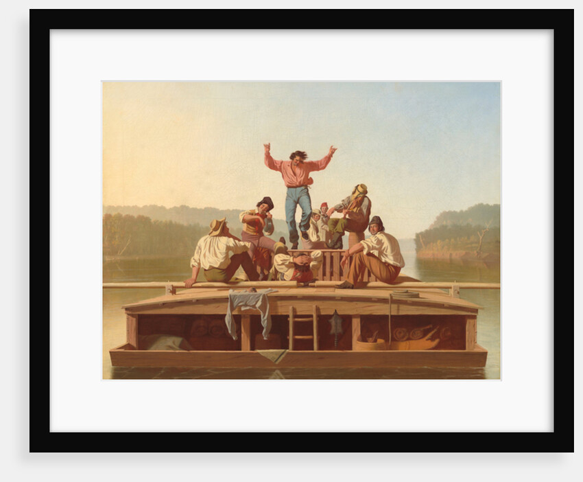 The Jolly Flatboatmen, 1846 by George Caleb Bingham