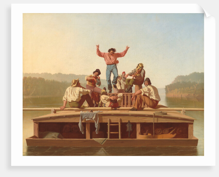 The Jolly Flatboatmen, 1846 by George Caleb Bingham