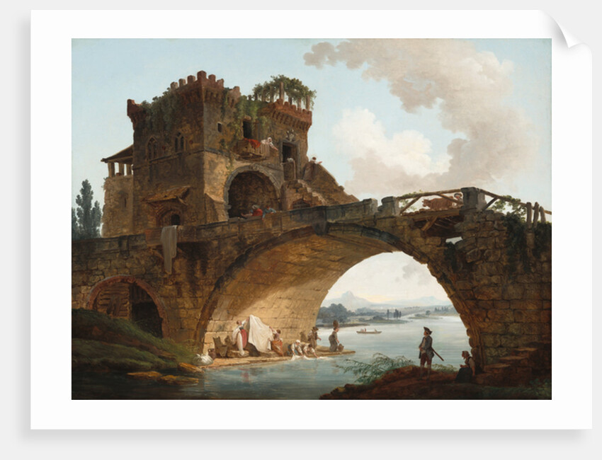 The Ponte Salario, c.1775 by Hubert Robert