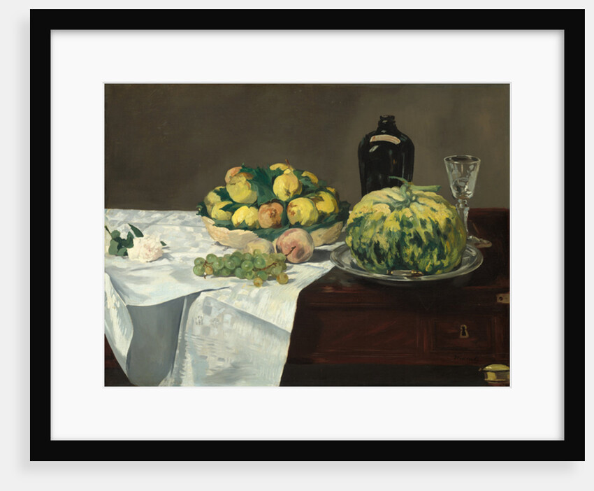 Still Life with Melon and Peaches, c.1866 by Edouard Manet