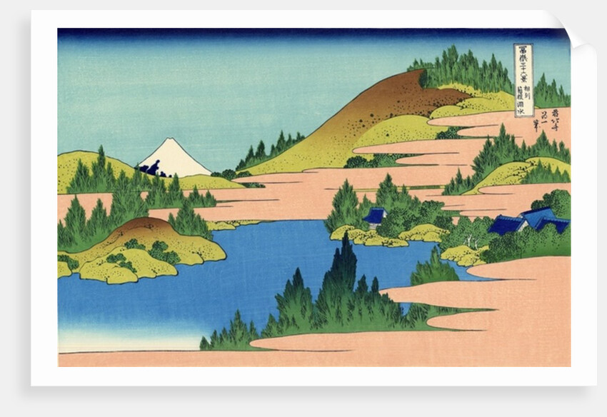The lake of Hakone in the Segami province, c.1830 by Katsushika Hokusai