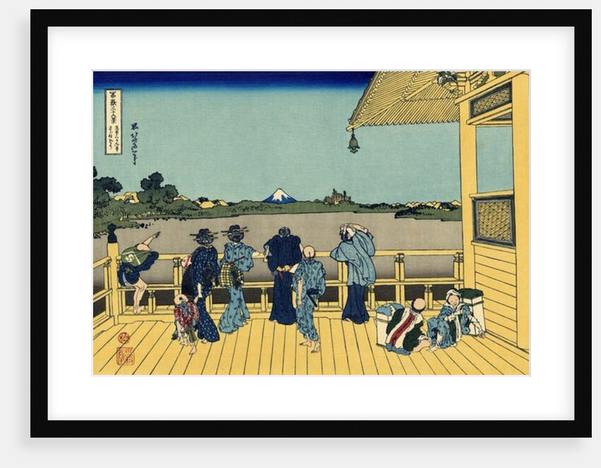 Sazai hall - 500 Rakan temples, c.1830 by Katsushika Hokusai