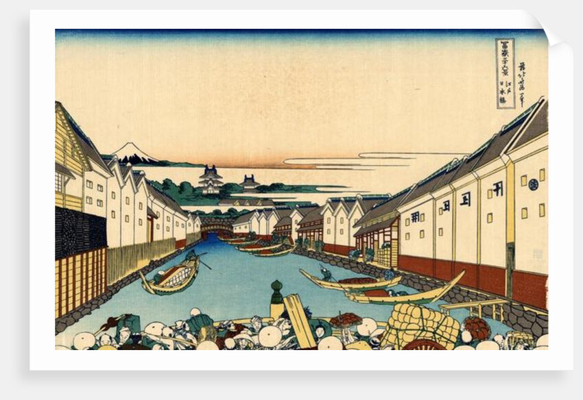 Nihonbashi bridge in Edo, c.1830 by Katsushika Hokusai