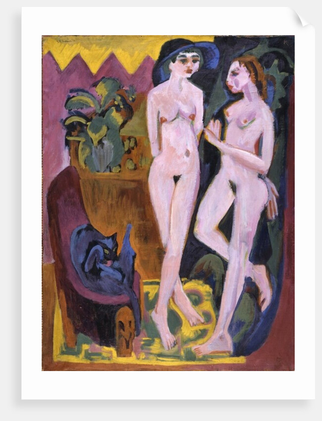 Two Nudes in a Room, 1914 by Ernst Ludwig Kirchner