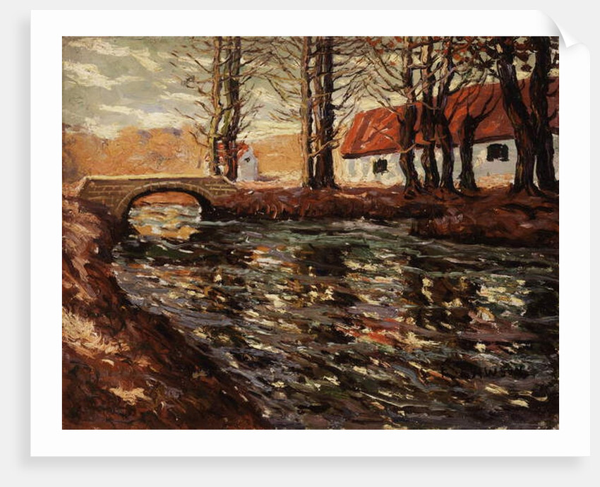 River Landscape, c.1920 by Ernest Lawson