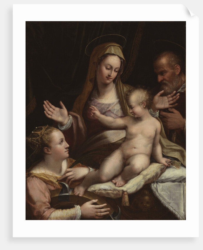 The Holy Family with Saint Catherine of Alexandria, 1581 by Lavinia Fontana