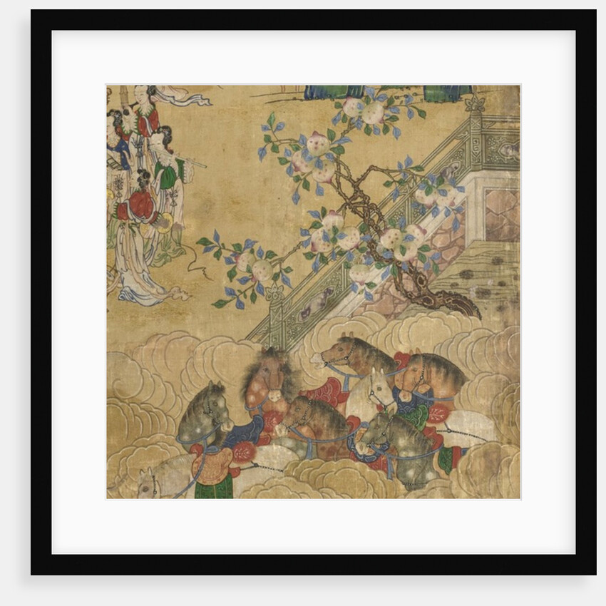 Detail from The Banquet of Seowangmo, c.1800 by School Korean