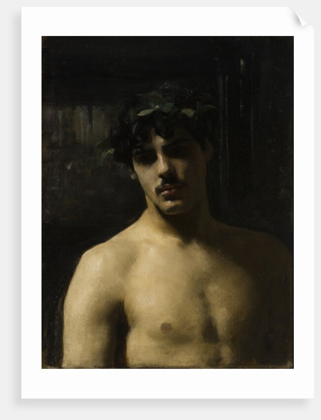 Man Wearing Laurels, 1874-80 by John Singer Sargent