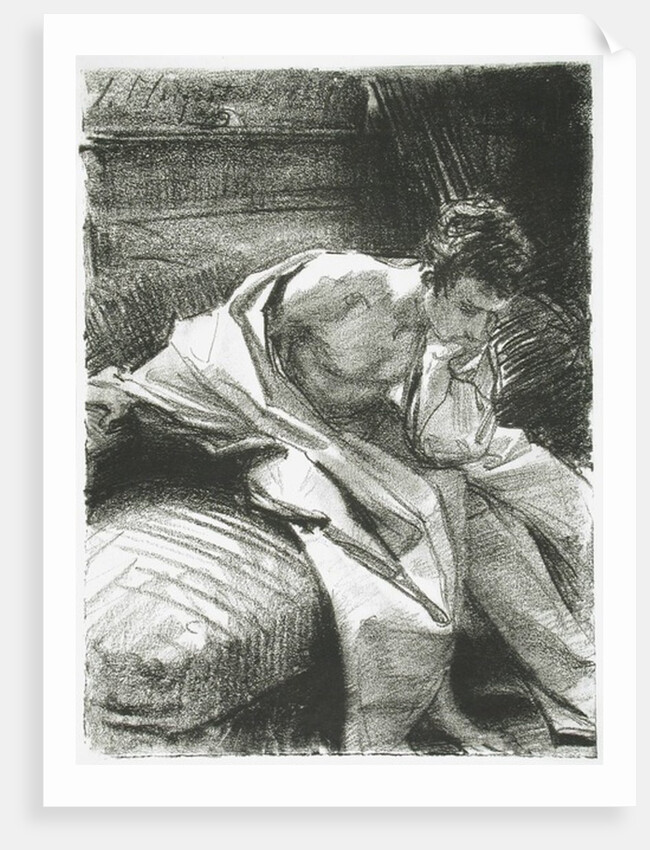 Study of a Young Man Seated, 1895 by John Singer Sargent