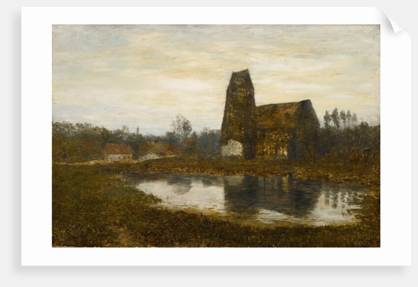 Criqueboeuf Church, Normandy, 1893 by Homer Dodge Martin