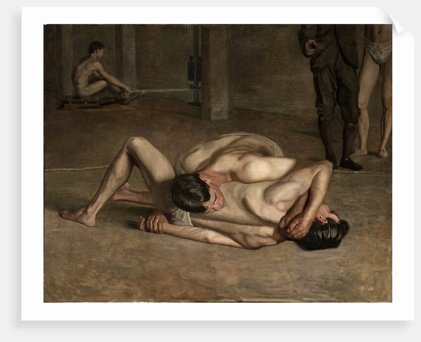 Wrestlers, 1899 by Thomas Cowperthwait Eakins