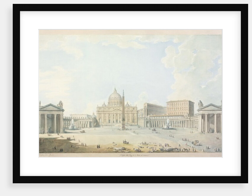 St. Peter's, the Basilica and the Piazza by Francesco Panini