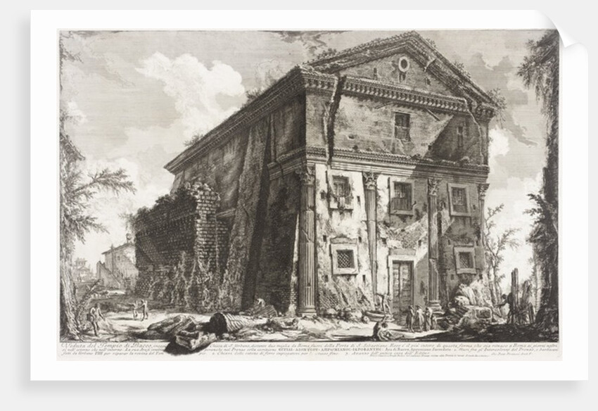 View of the Temple of Bacchus, 1760-78 by Giovanni Battista Piranesi