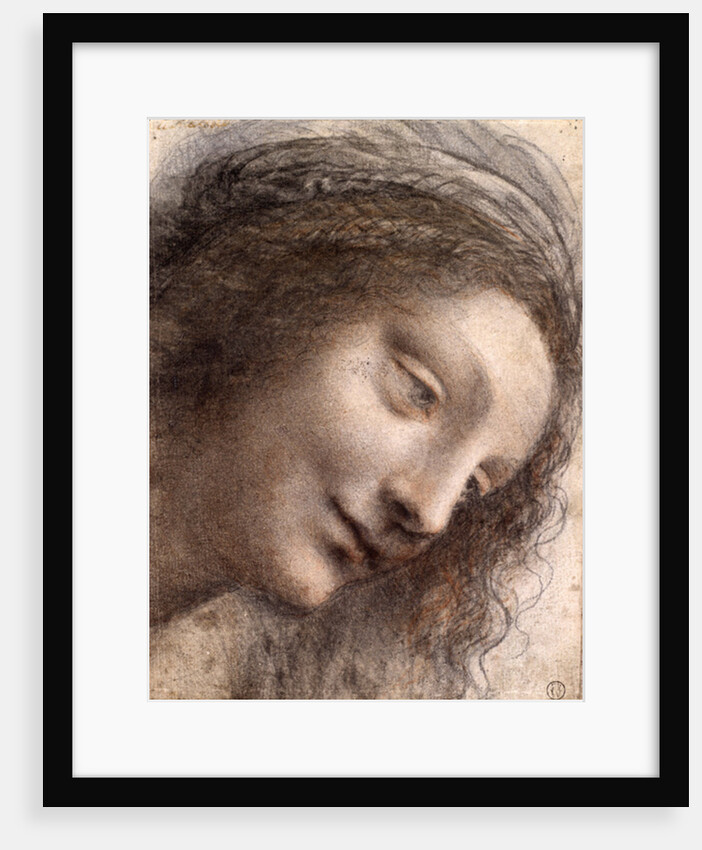 Head of Virgin, 1508-1512 by Leonardo da Vinci