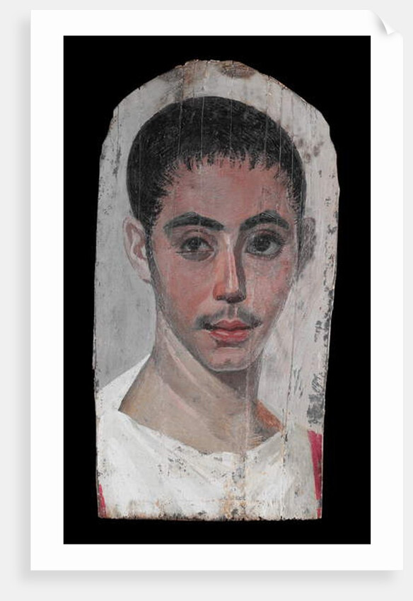 Portrait of a Youth with a Surgical Cut in one Eye, 190-210 AD by Roman Period Egyptian