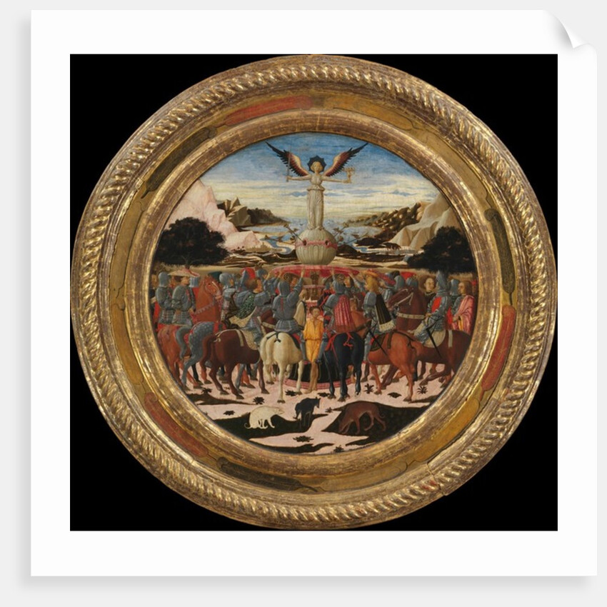 Triumph of Fame, a birth salver of Lorenzo the Magnificent, c.1449 by Giovanni di Ser Giovanni Scheggia