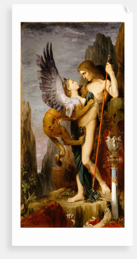 Oedipus and the Sphinx, 1864 by Gustave Moreau