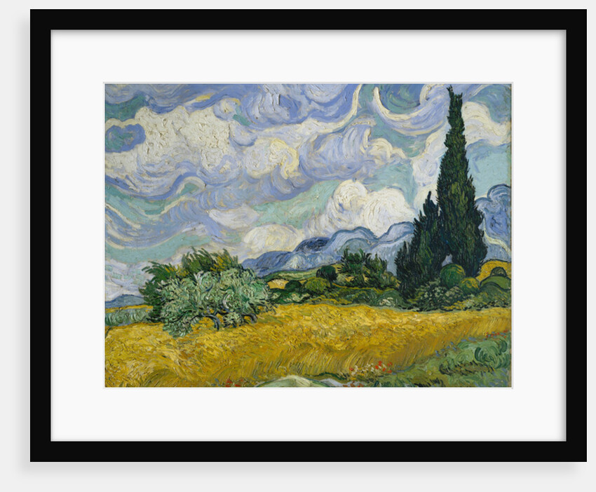 Wheat Field with Cypresses, 1889 by Vincent van Gogh