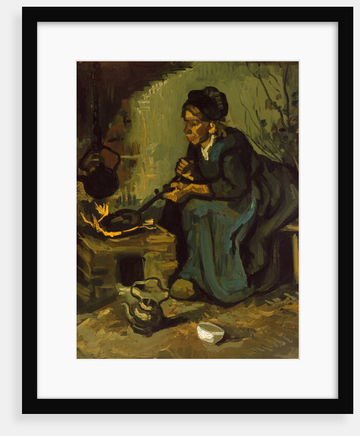 Peasant Woman Cooking by a Fireplace, 1885 by Vincent van Gogh
