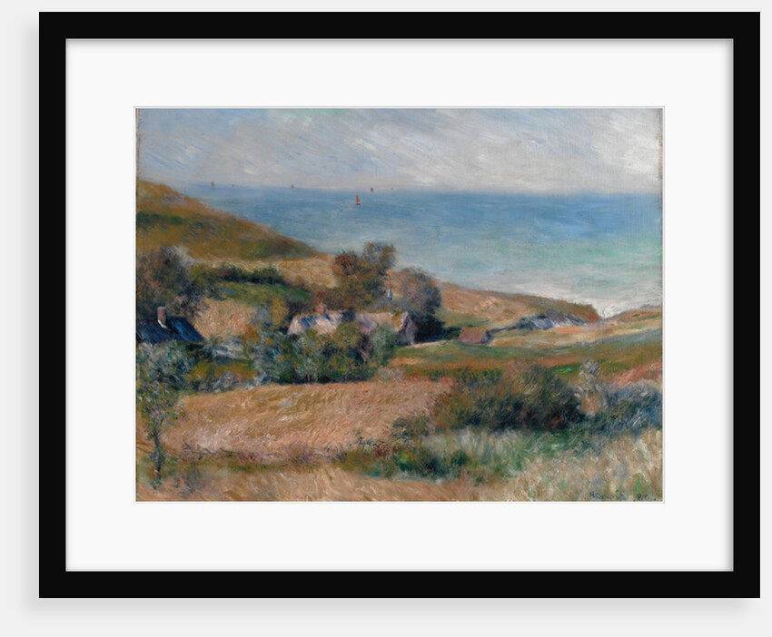 View of the Seacoast near Wargemont in Normandy, 1880 by Pierre Auguste Renoir