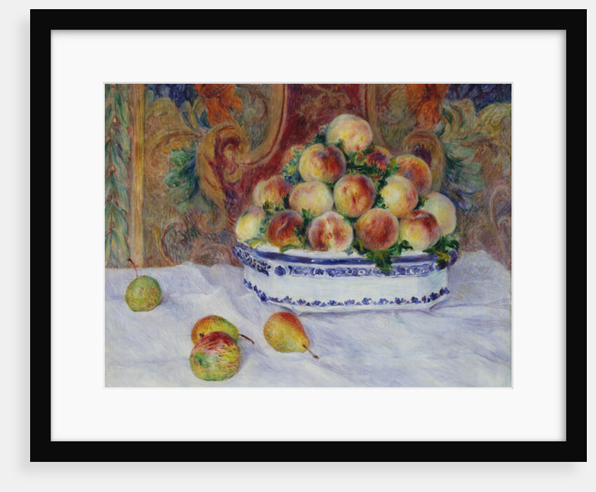 Still Life with Peaches, 1881 by Pierre Auguste Renoir