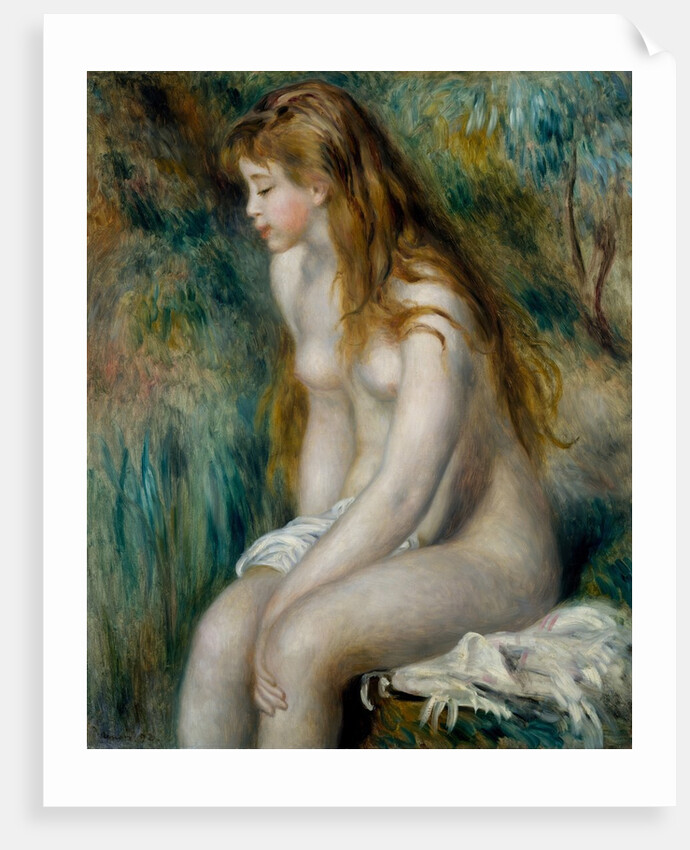 Young Girl Bathing, 1892 by Pierre Auguste Renoir