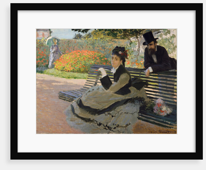 Camille Monet on a Garden Bench, 1873 by Claude Monet