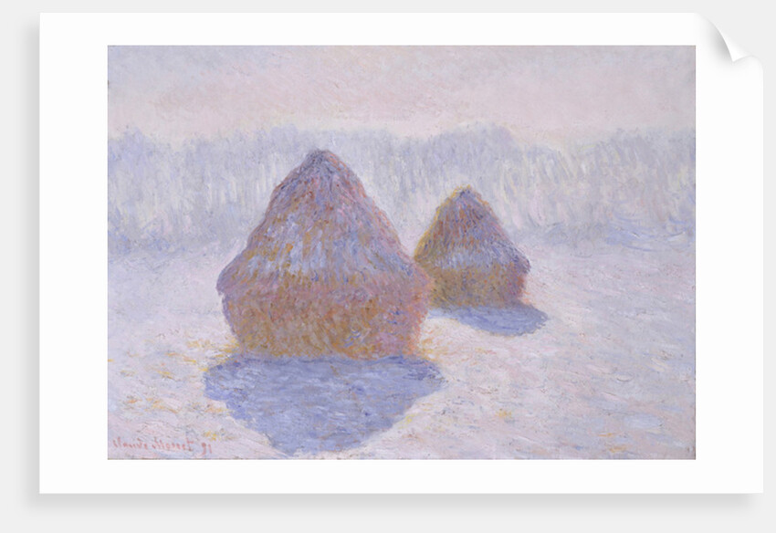 Haystacks, 1891 by Claude Monet