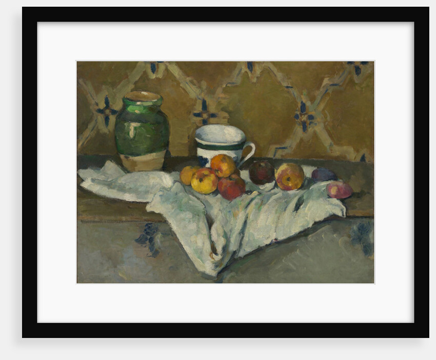 Still Life with Jar, Cup, and Apples, c.1877 by Paul Cezanne