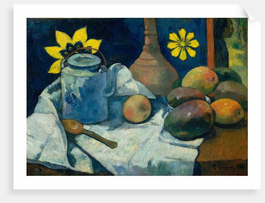 Still Life with Teapot and Fruit, 1896 by Paul Gauguin