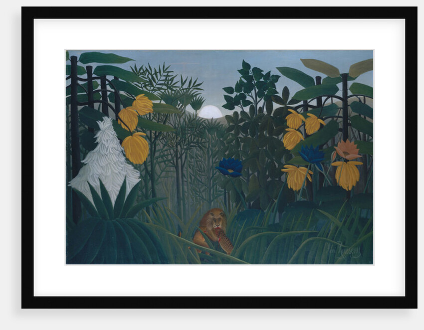 The Repast of the Lion, c.1907 by Henri J.F. (1844-1910) Rousseau