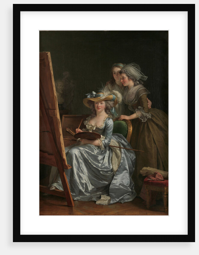 Self-Portrait with Two Pupils, Marie Gabrielle Capet and Marie Marguerite Carreaux de Rosemond, 1785 by Adelaide Labille-Guiard