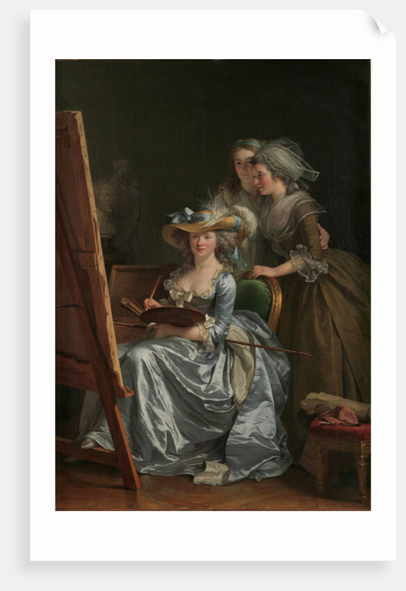 Self-Portrait with Two Pupils, Marie Gabrielle Capet and Marie Marguerite Carreaux de Rosemond, 1785 by Adelaide Labille-Guiard
