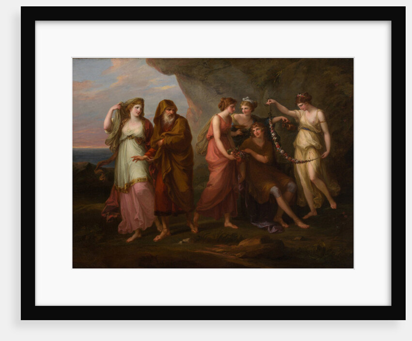 Telemachus and the Nymphs of Calypso, 1782 by Angelica Kauffman