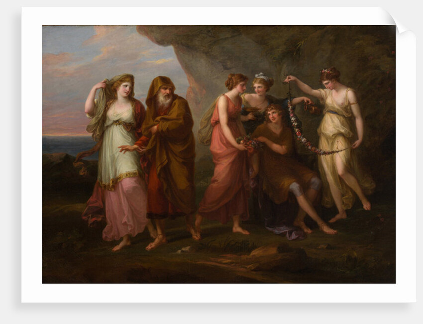 Telemachus and the Nymphs of Calypso, 1782 by Angelica Kauffman
