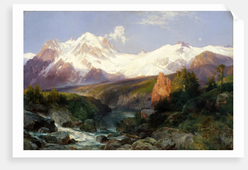 The Teton Range, 1897 by Thomas Moran