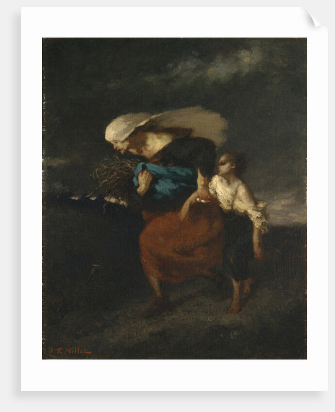 Retreat from the Storm, c.1846 by Jean-Francois Millet
