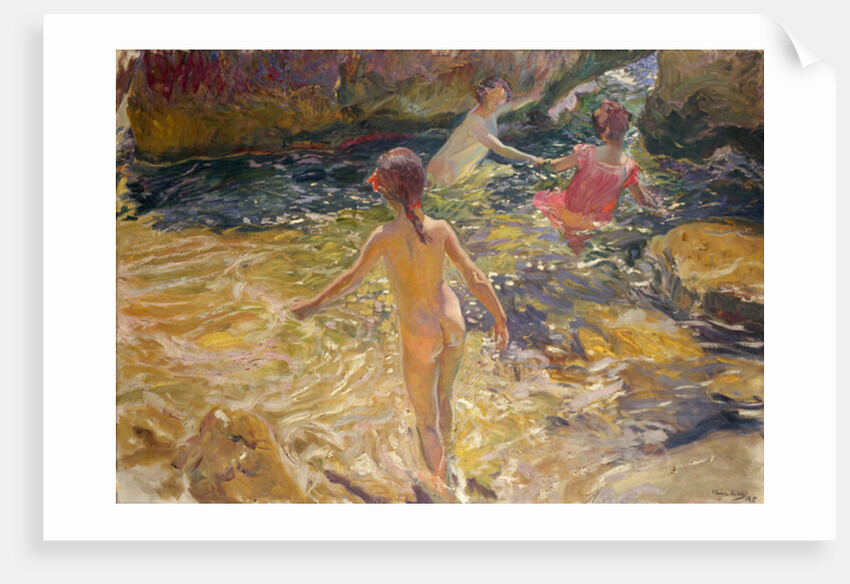The Bath, Jávea, 1905 by Joaquin Sorolla y Bastida