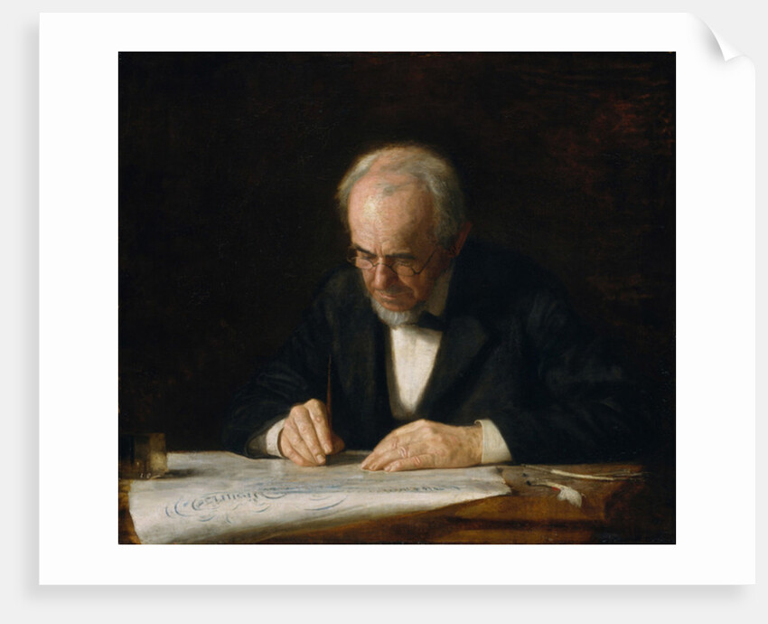 The Writing Master, 1882 by Thomas Cowperthwait Eakins