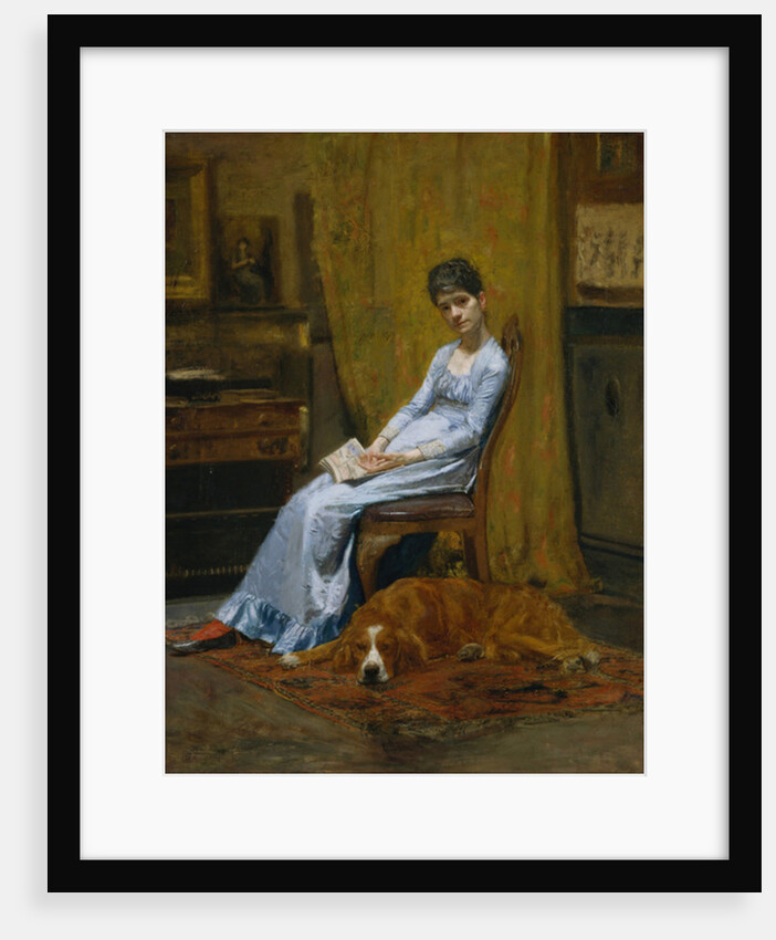 The Artist's Wife and His Setter Dog, c.1884-89 by Thomas Cowperthwait Eakins