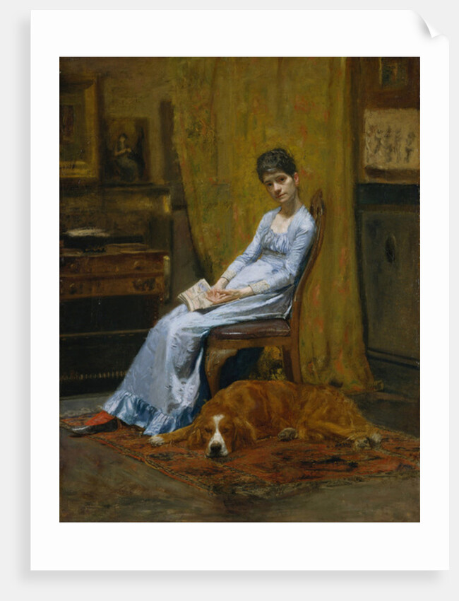 The Artist's Wife and His Setter Dog, c.1884-89 by Thomas Cowperthwait Eakins