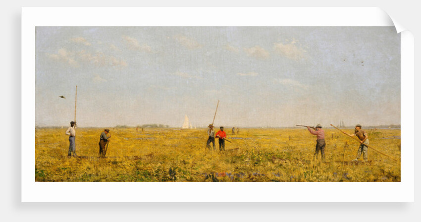 Pushing for Rail, 1874 by Thomas Cowperthwait Eakins