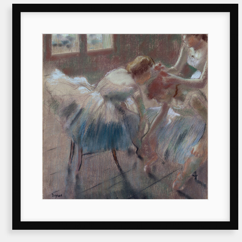 Three Dancers Preparing for Class, c.1880 by Edgar Degas