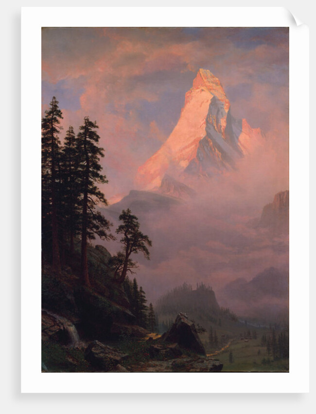 Sunrise on the Matterhorn, after 1875 by Albert Bierstadt