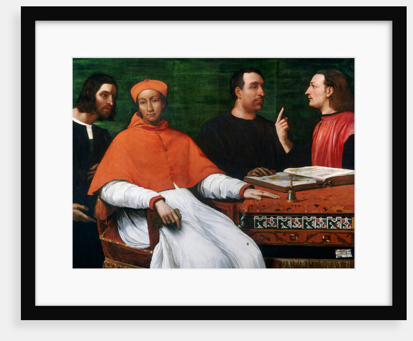 Cardinal Bandinello Sauli, His Secretary, and Two Geographers, 1516 by Sebastiano del (c.1485-1547) Piombo