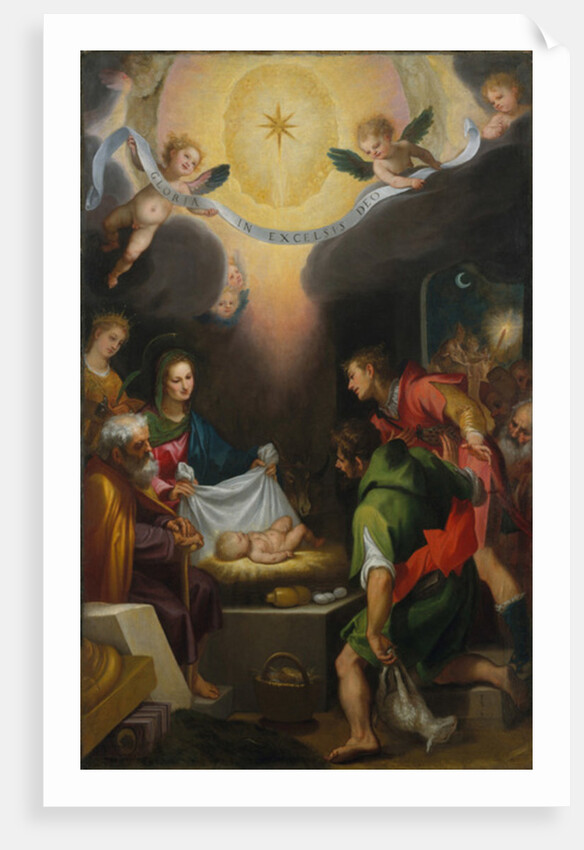 The Adoration of the Shepherds with Saint Catherine of Alexandria, 1599 by Ludovico Cardi Cigoli