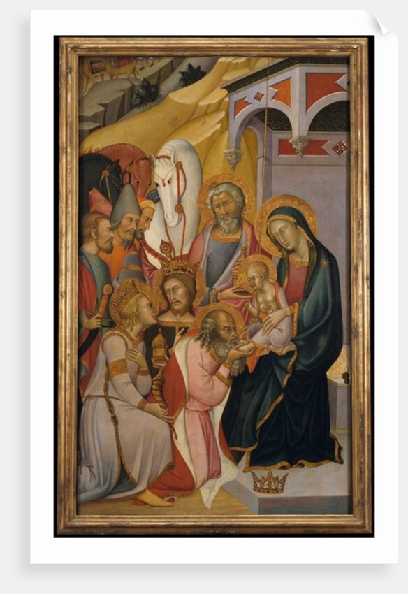 The Adoration of the Magi, c.1390 by also Manfredi de Battilori Bartolo di Fredi